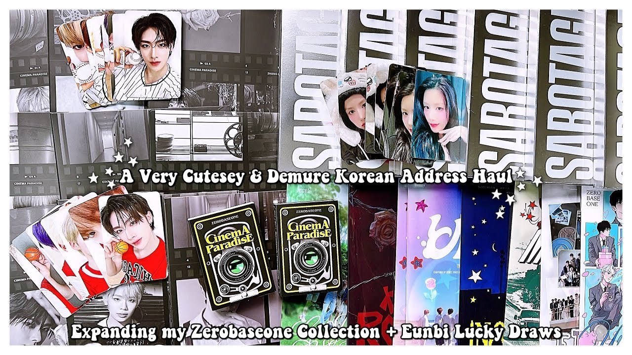 A Very Cutesy & Demure Korean Address Haul ✰ Starting OT9 Zerobaseone & More Eunbi Sabotage Albums!