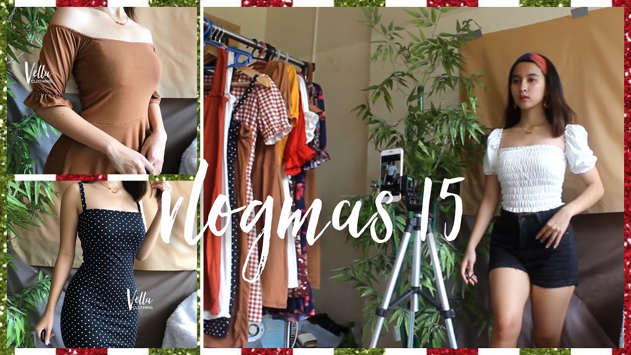 VLOGMAS 15: Photoshoot for my Clothing Line!! (BTS)