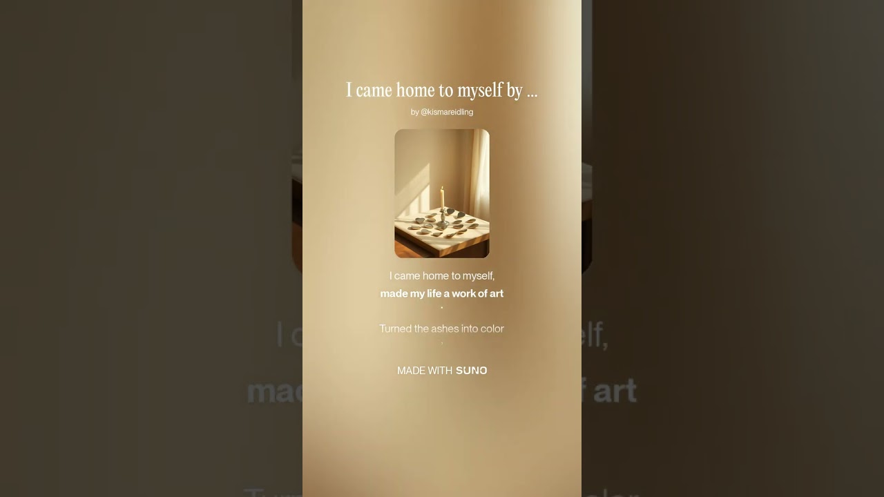 I came home to myself by Kisma Reidling