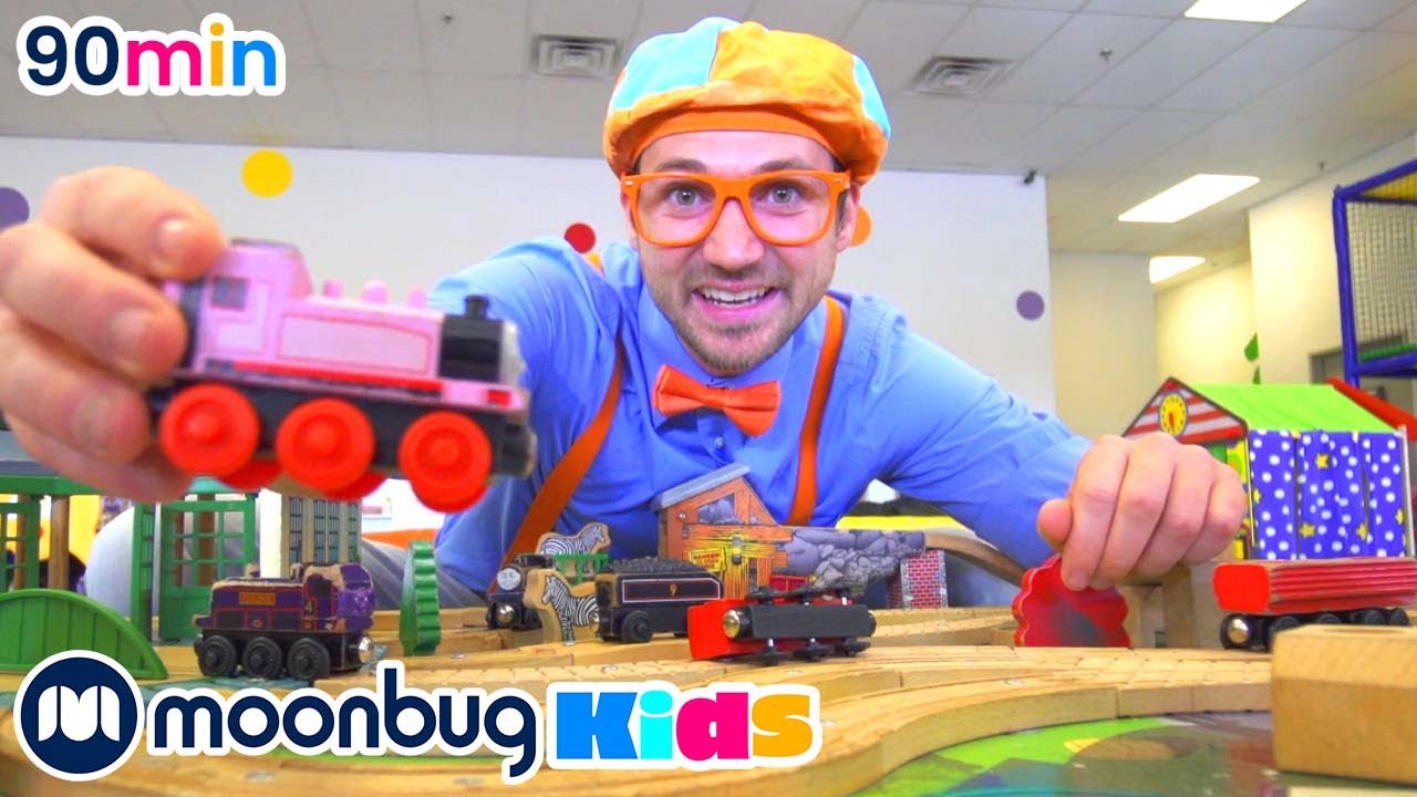 Blippi spielt im Indoorspielplatz | Kinderlieder und Cartoons | Blippi | Moonbug Kids Deutsch