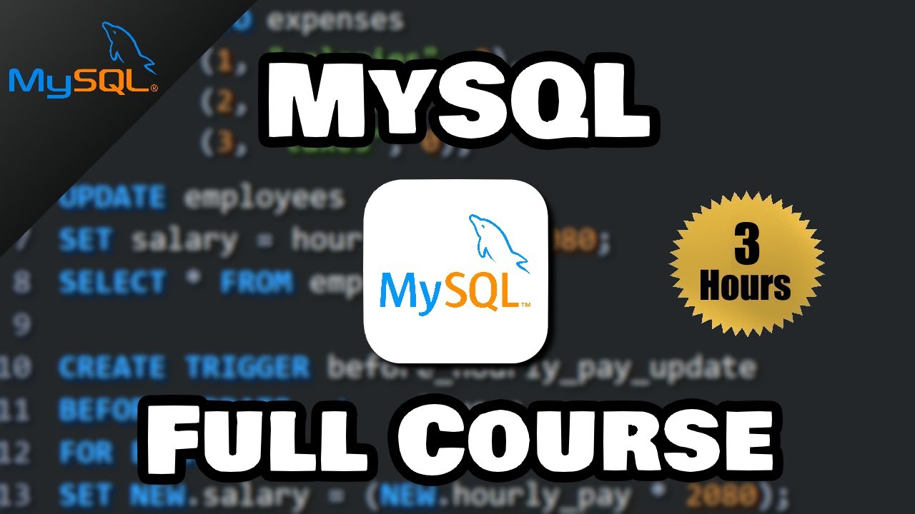 SQL Full Course for free 🐬