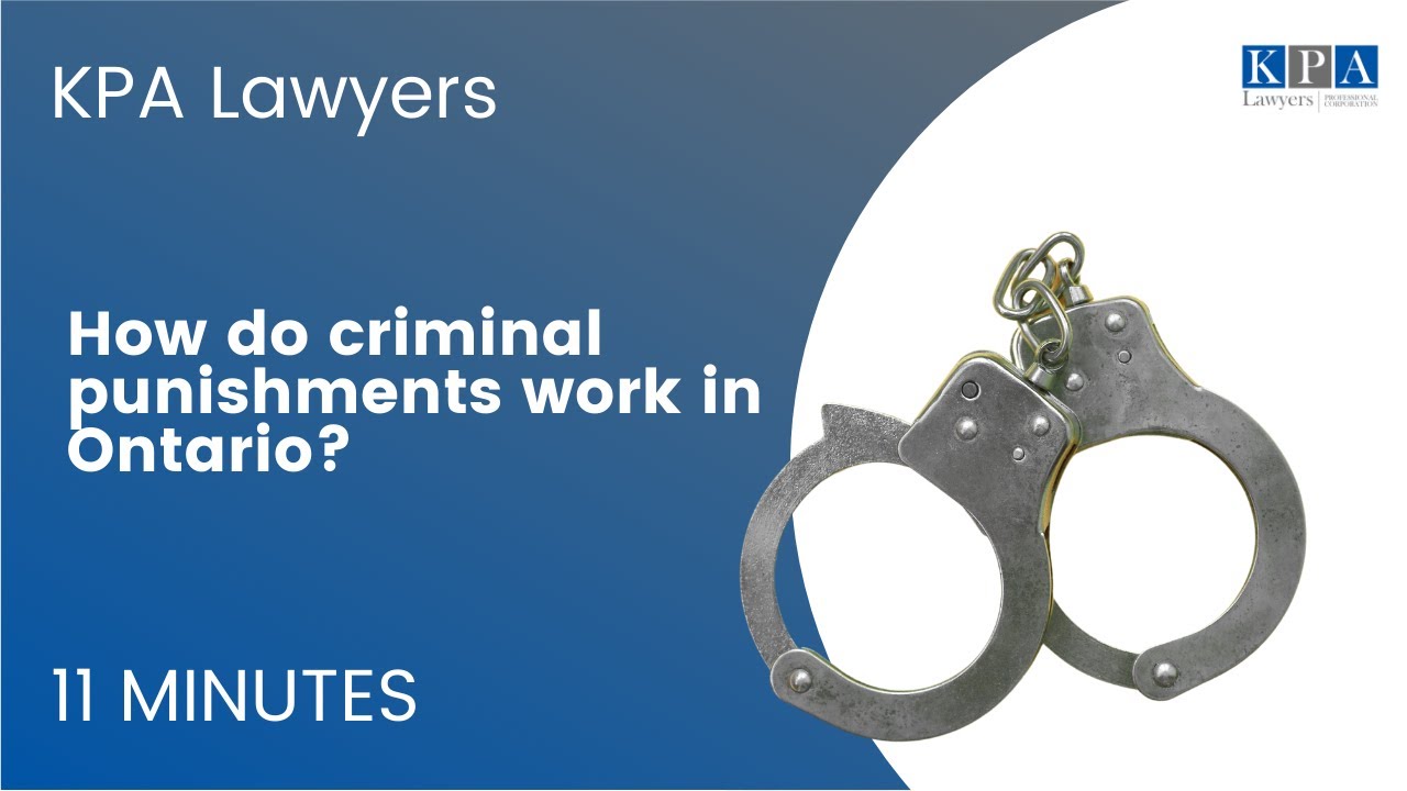 How do criminal punishments work in Ontario?