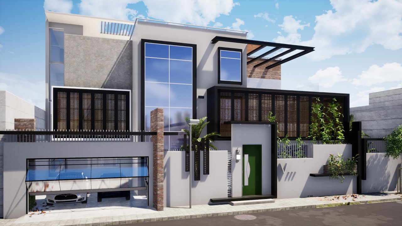 [VERSION 1] PROJET DE VILLA AUX ALMADIES (DESIGN D'EXTERIEUR ET D'INTERIEUR)