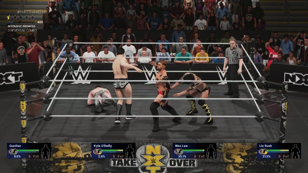 Wes Lee Vs. Lio Rush Vs. Gunther Vs. Kyle O’Reilly