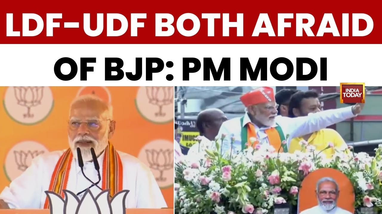 Modi Hits At Oppn: 'LDF, UDF Both Afraid of BJP', Accuses Rivals of Shielding Each Other's Frauds