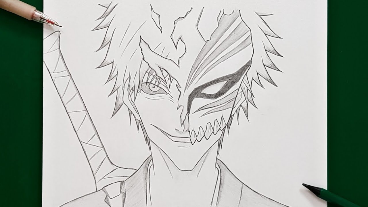 How to draw Ichigo Kurosaki | Bleach | Ichigo step by step : easy tutorial