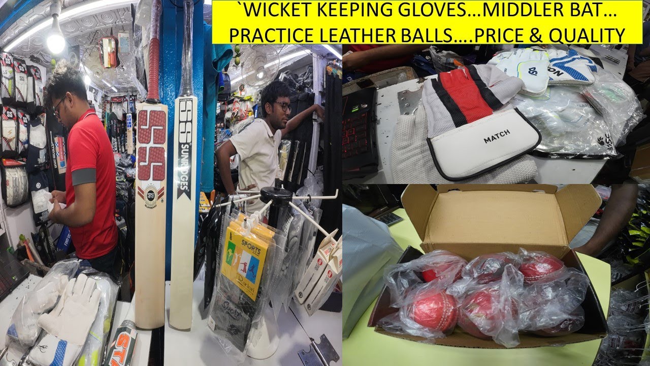 Middler Bat- Wicketkeeping Gloves- Throwdown Balls- Red Leather Ball- Kolkata Maidan