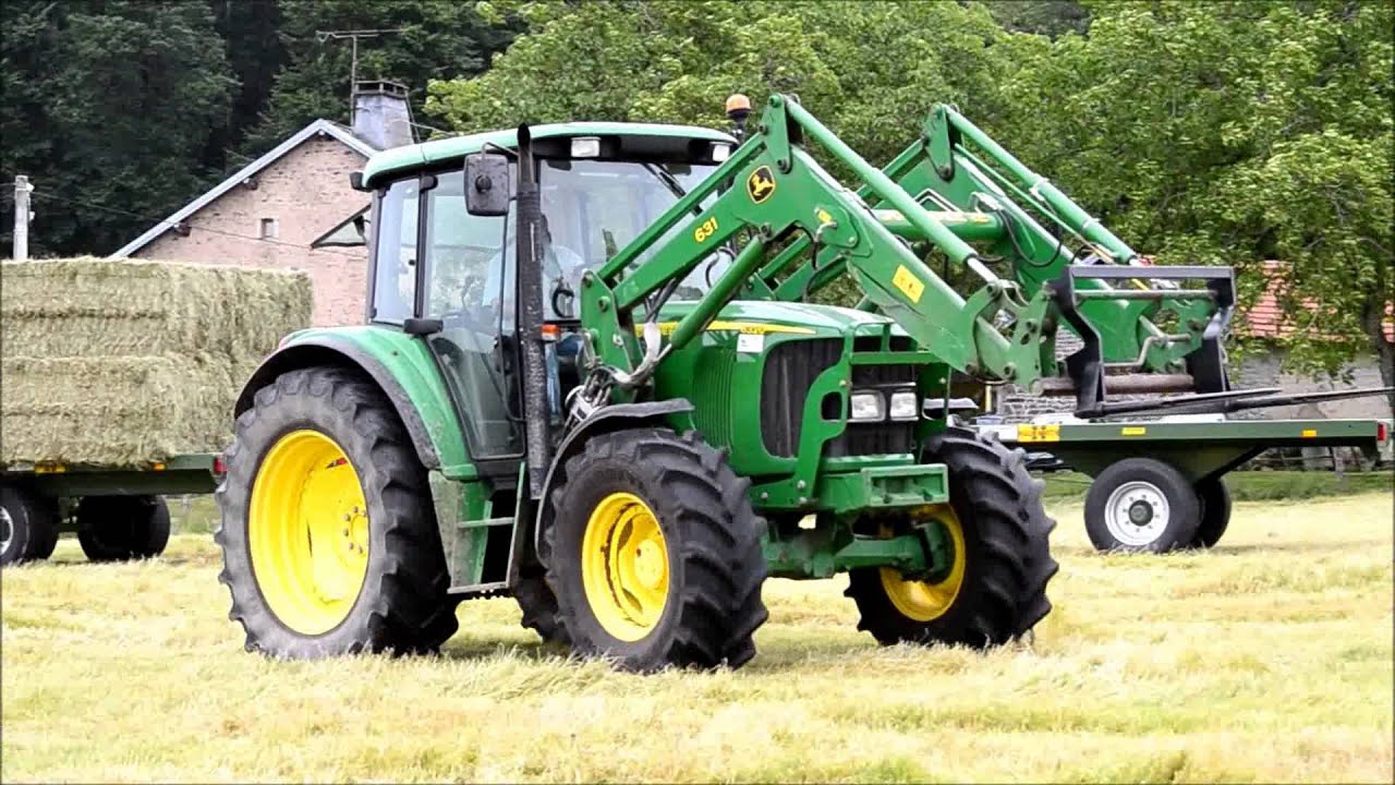 Ramassage des Bottes - John Deere 6320 & Fendt 714 Vario TMS !