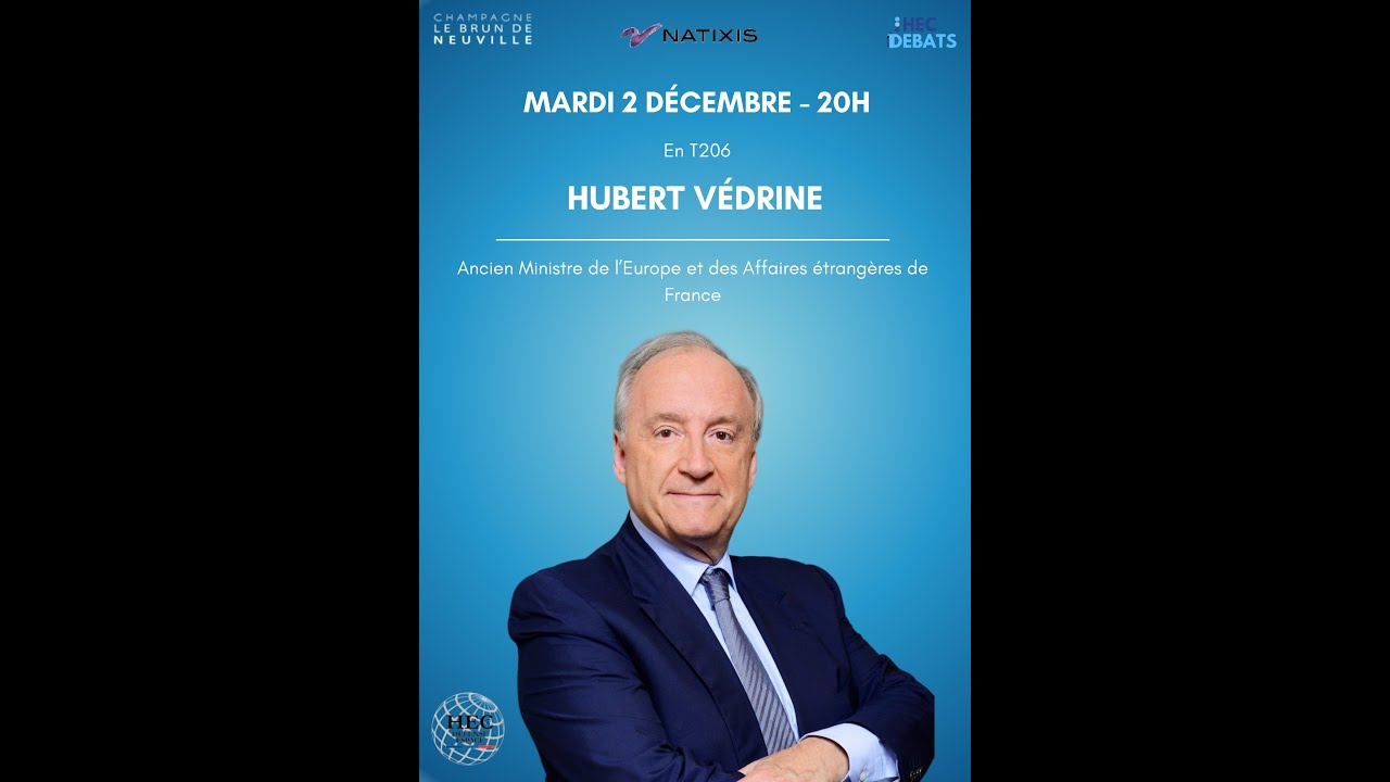 HEC Débats reçoit Hubert Védrine