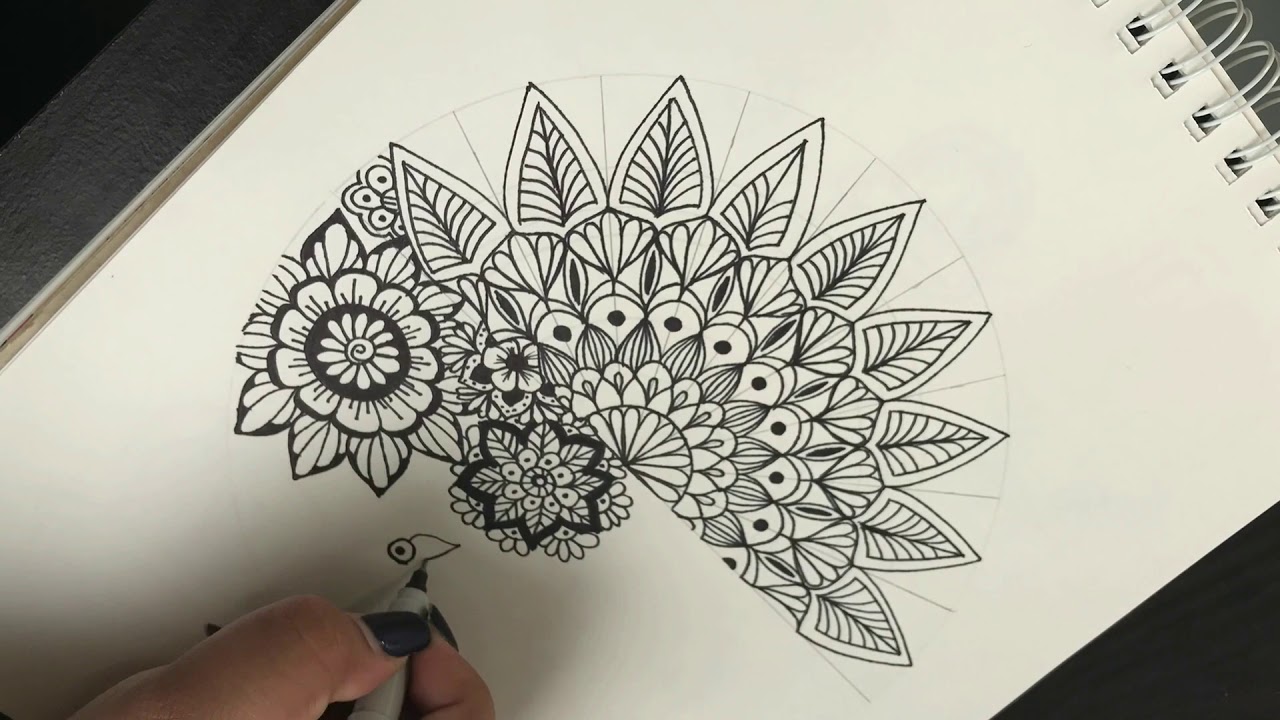 Como hacer una mandala simple y diferente | How to draw easy and different mandala | Shantal Art