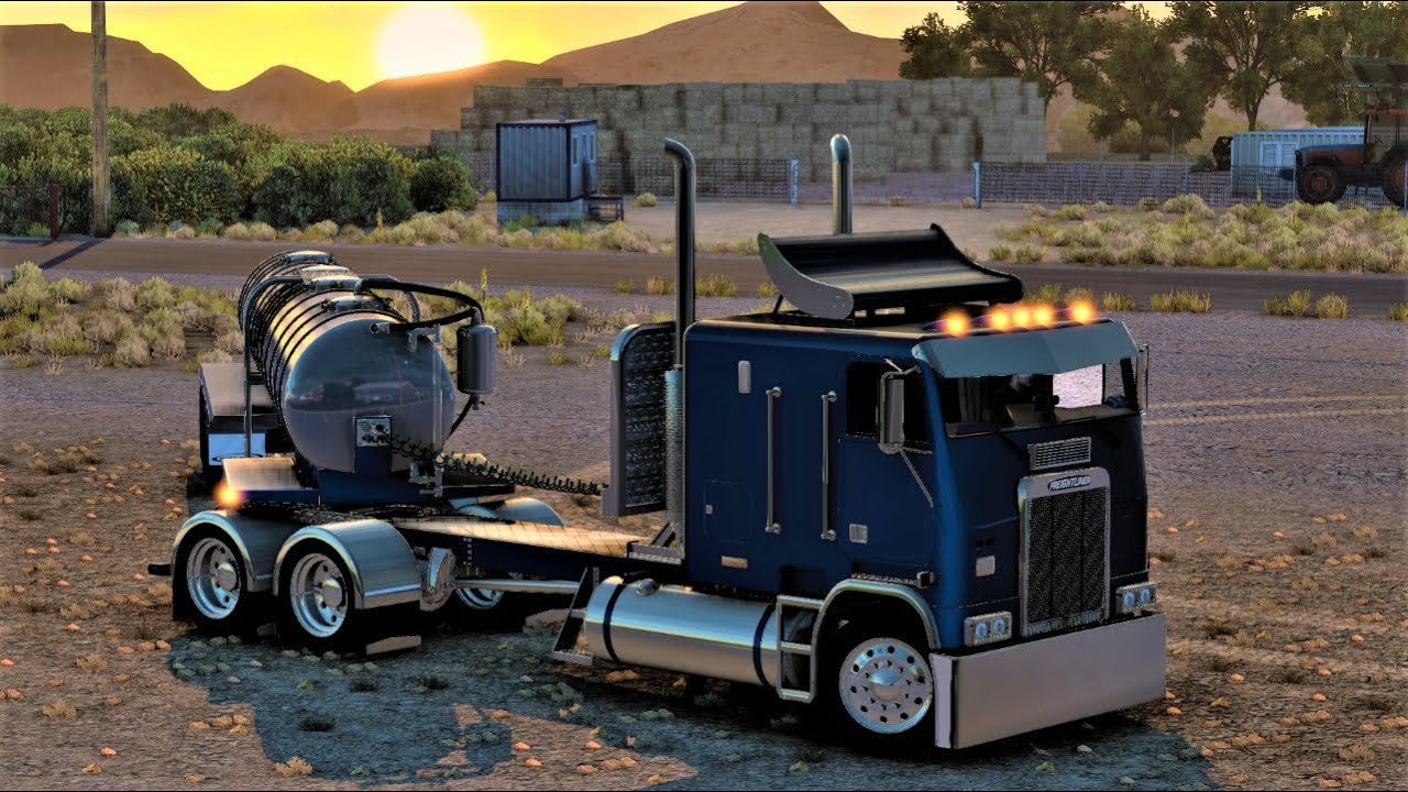 *Cuby FLB*  Freightliner Cabover + C15 6NZ of zeemods | American Truck Simulator | Logitech G27
