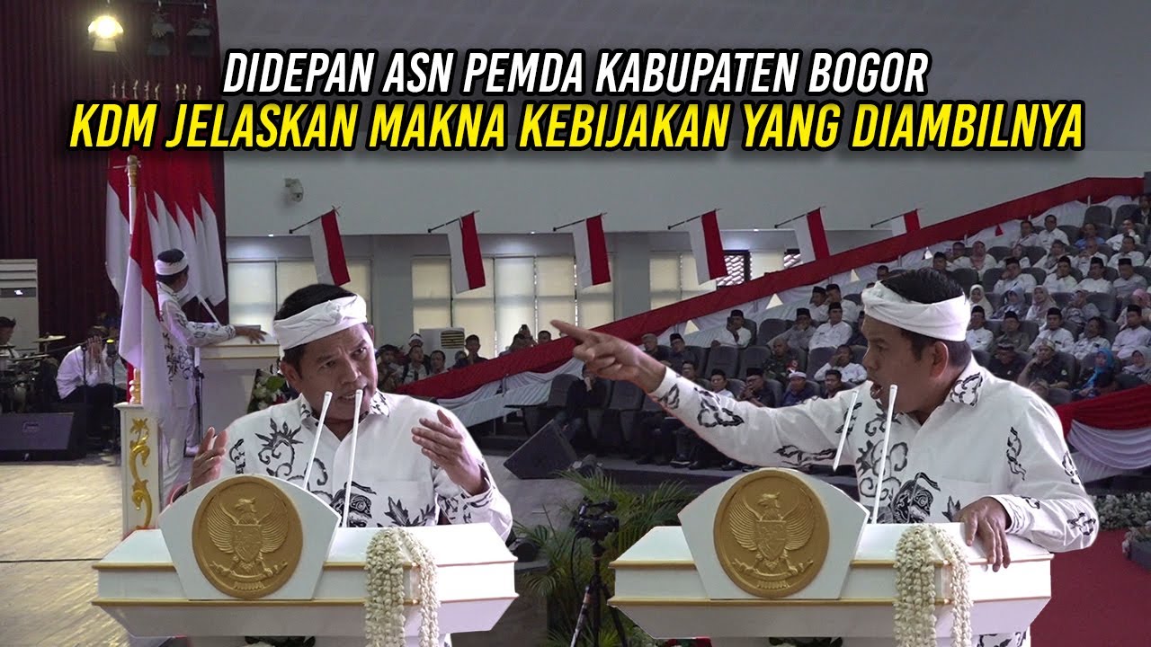 DI DEPAN ASN PEMDA KABUPATEN BOGOR | KDM JELASKAN MAKNA KEBIJAKAN YANG DIAMBILNYA