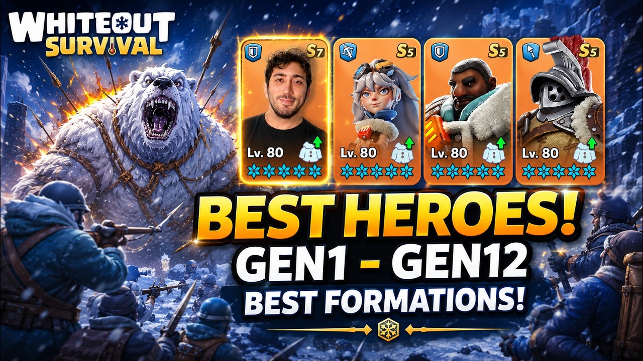 МЕТА Охоты на Медведя! Лучшие Герои и Построения GEN1&ndash;GEN12 - Whiteout Survival