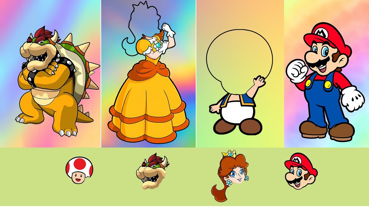 Face Swap Chaos 🎭🎶 Bowser and Mario Go First—Can Daisy & Toad Join the Dance? ⏰| Mario ADM Animation