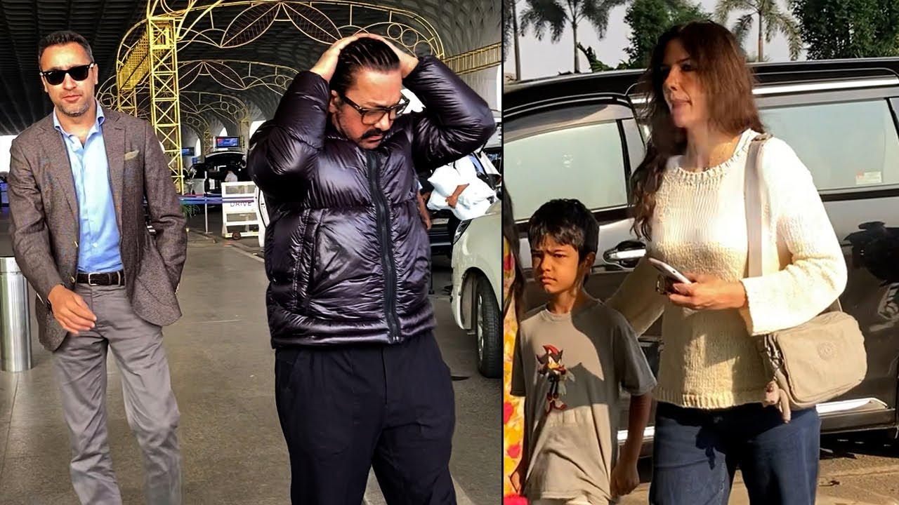 Aamir Khan With Wife Gauri Spratt And Son, Imran Khan Flying For New Year Celebration | MS shorts