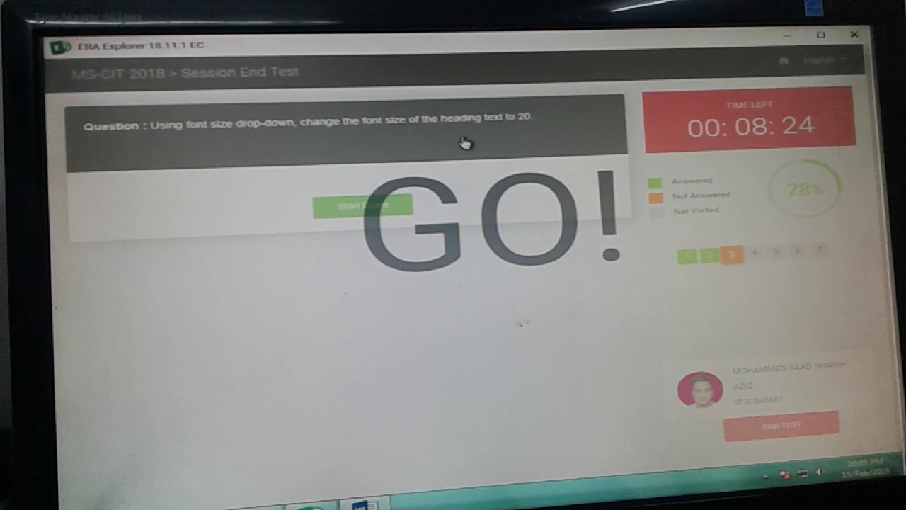 MSCIT ERA Session End Test 8