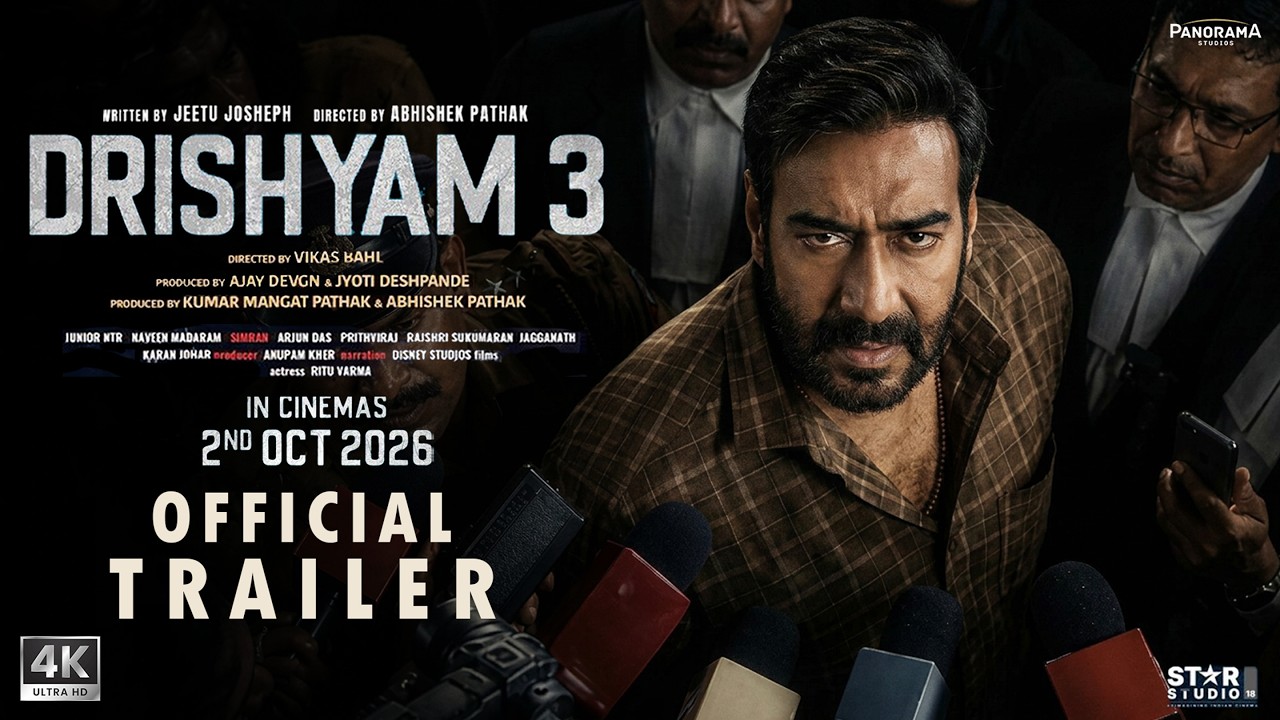 DRISHYAM 3 - Hindi Trailer | Ajay Devgn | Tabu | Jaideep Ahlawat | Shriya S | New Movies 2026