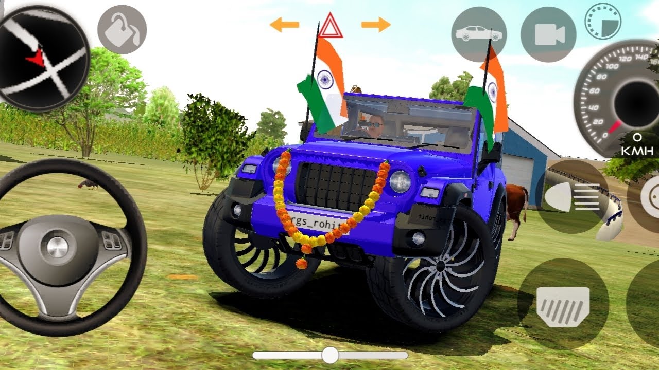 Modified Mahindra Thar 😈 Game: Indian blue Thar(Gadi wala game) car game Android game#_2026 