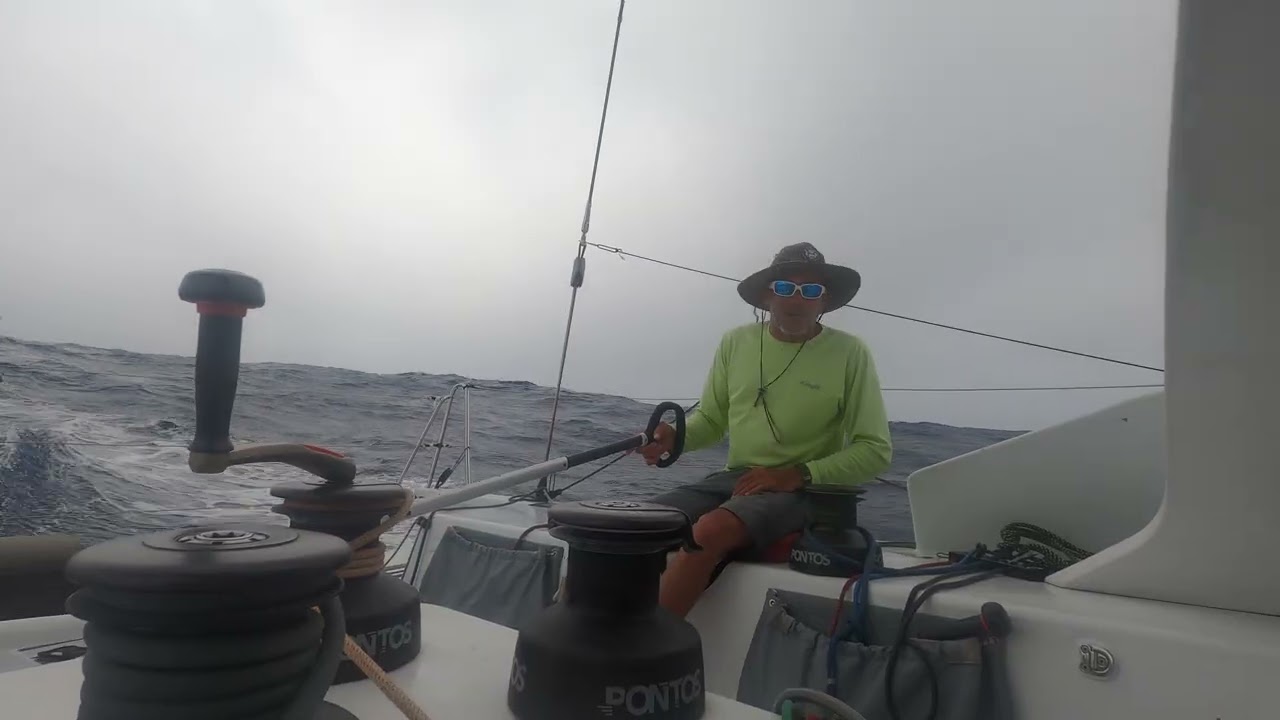 Chip Kah and Fred Sage Asses the Adventure Privateer Class 40