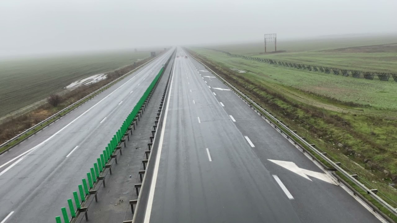 Romania in 30 sec.: Romanian Highway A2, January 2022