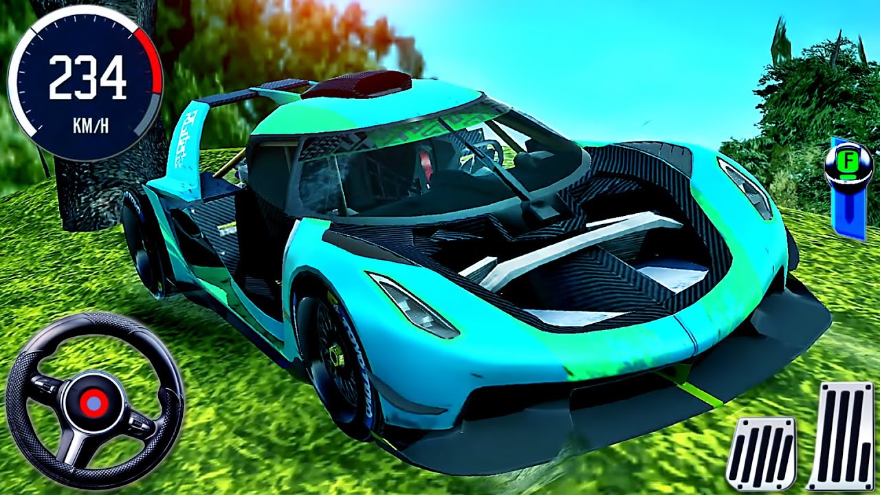 Extreme Car Driving Simulator 3D - NEW Car Koenigsegg Jesko Racing Island - Android GamePlay #14