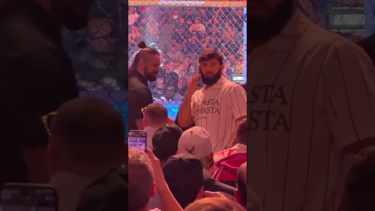 Джорджио Пуллас заметил сегодня вечером Армана Царукяна на #UFC326 в Вегасе 😳
