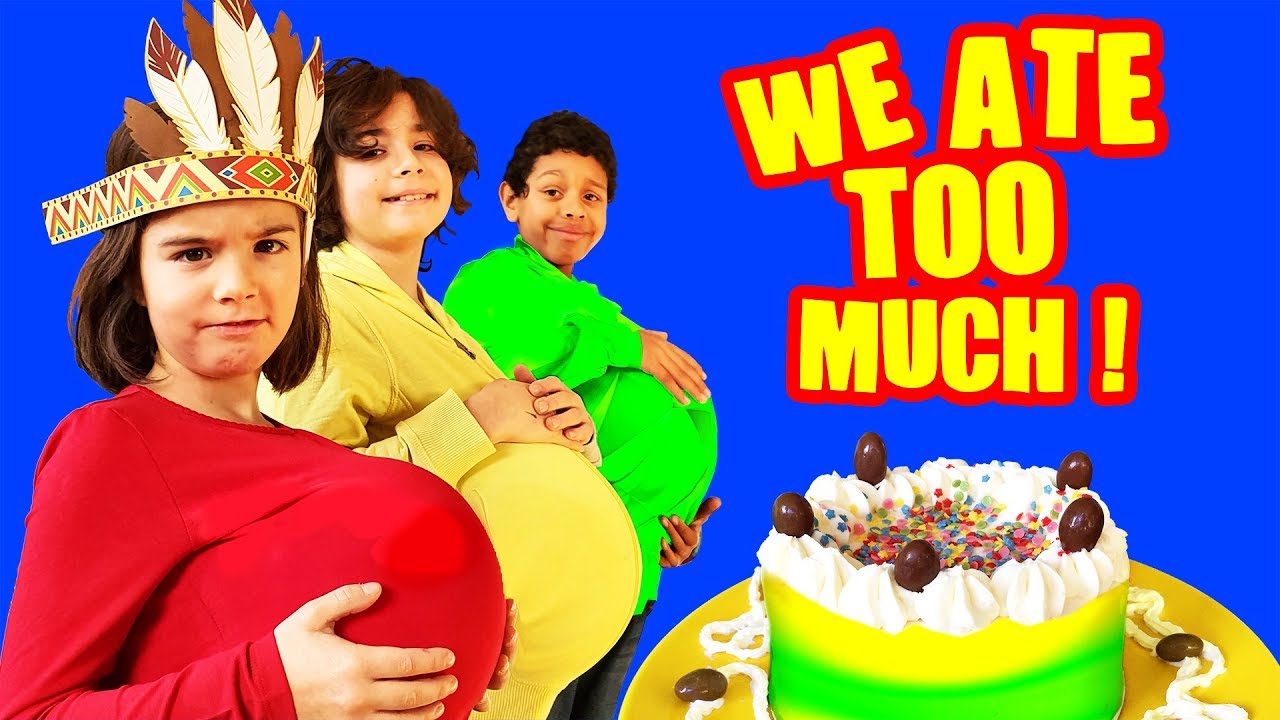 WE ATE TOO MUCH ! اكلنا كتير ! - 🎂🍰STORY - DEMO JOUETS