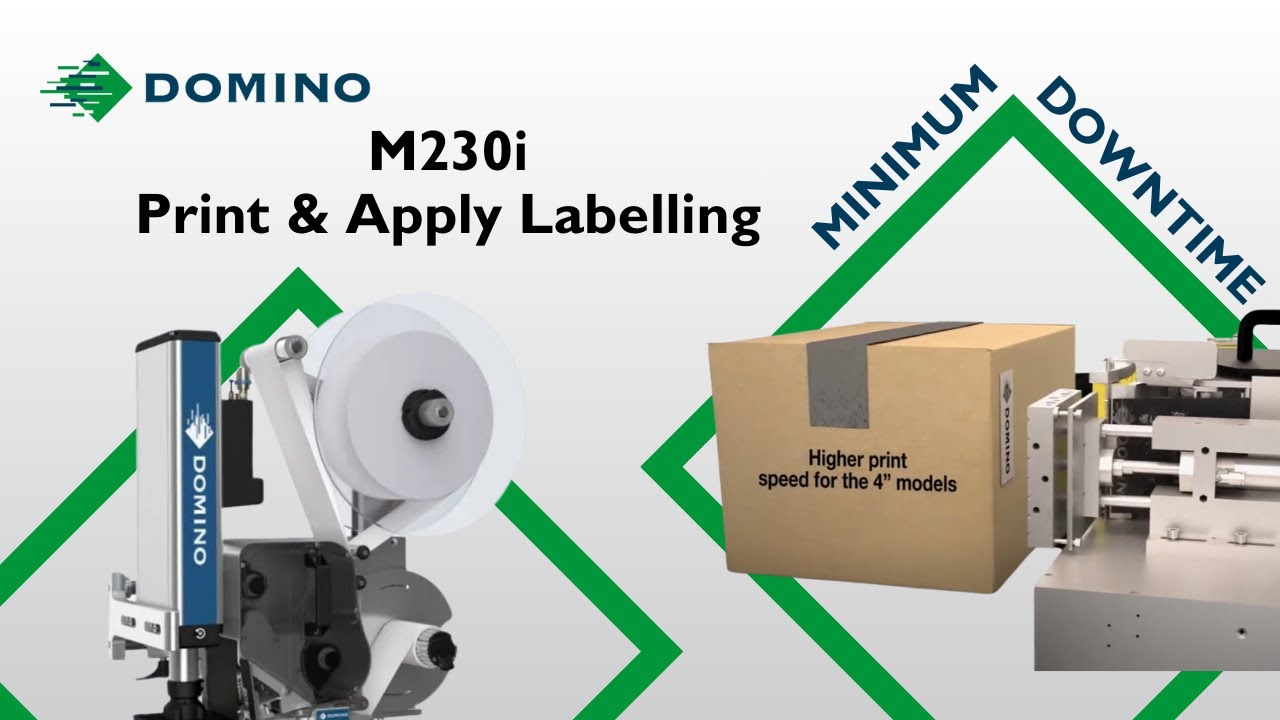 Domino M230i Print & Apply Labelling: Unmatched Performance & Ease of Operation