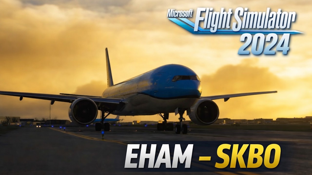 Flight Simulator 2024: B777-300ER | Amsterdam - Bogota | KLM749 | MSFS2024 RTX 5070