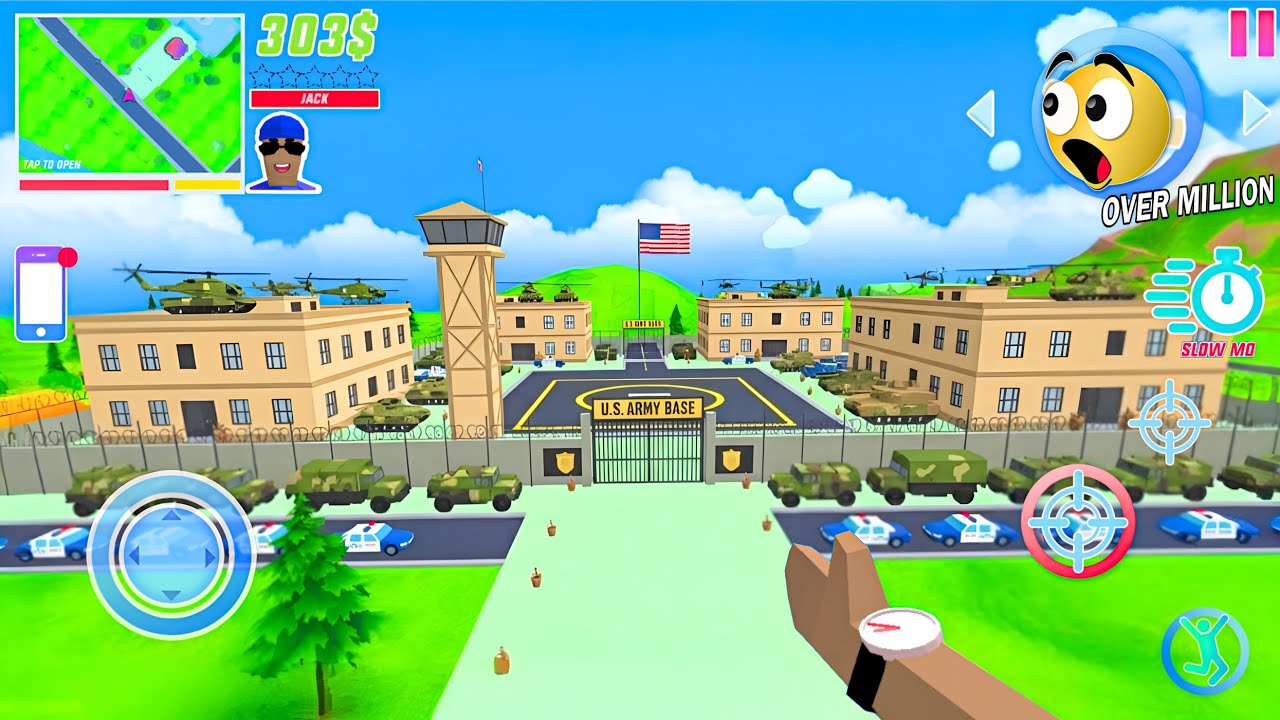 Jack New Army Military Base 🪖🤯 in Dude Theft Wars! (New Update)