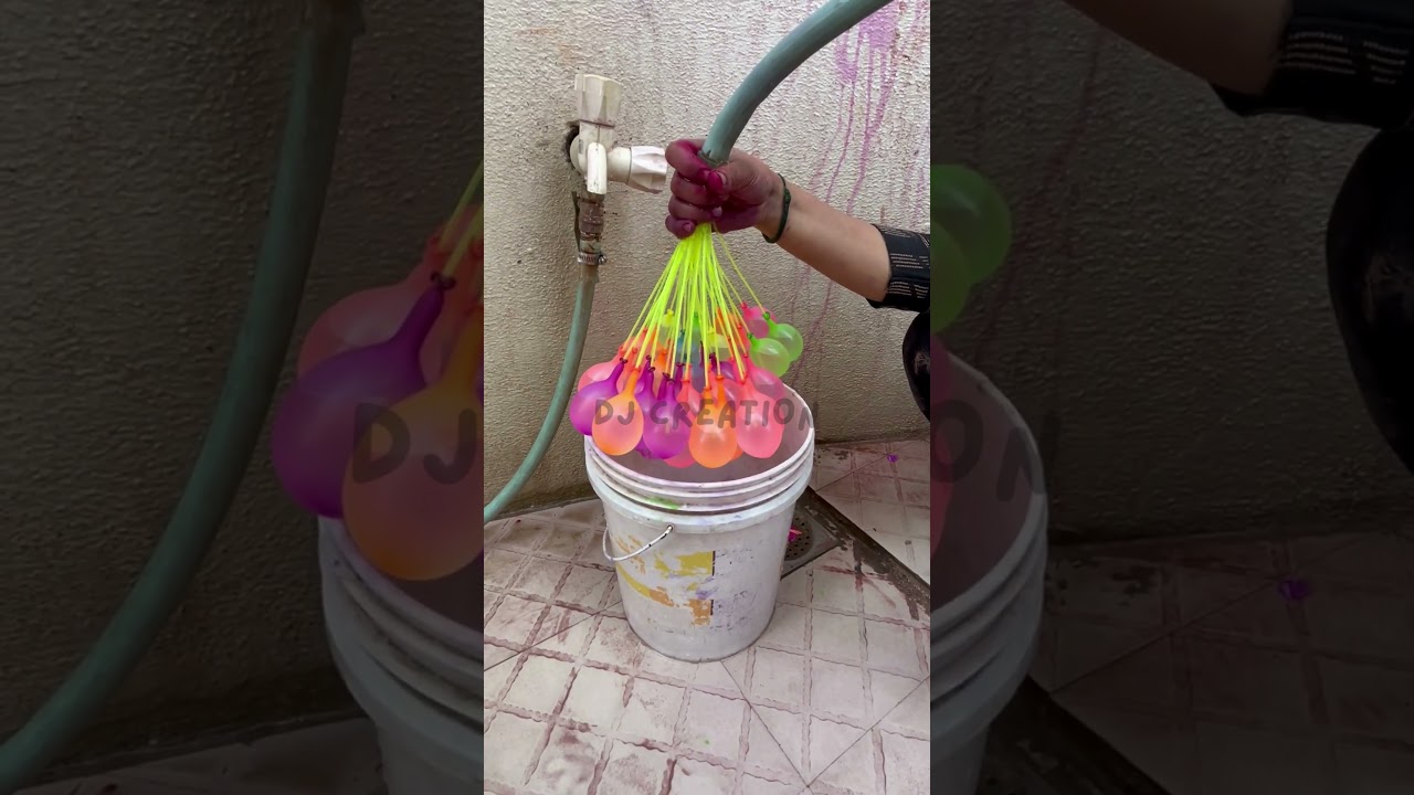 Auto Filling Water Balloons  Holi Balloons #shorts #holi #balloon #youtubeshorts #holi #waterballoon