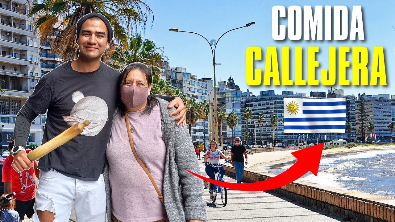 PROBANDO COMIDA CALLEJERA EN URUGUAY 🥟 PARADAS OBliGATORIAS EN MONTEVIDEO 🍔😱 #montevideo #uruguay