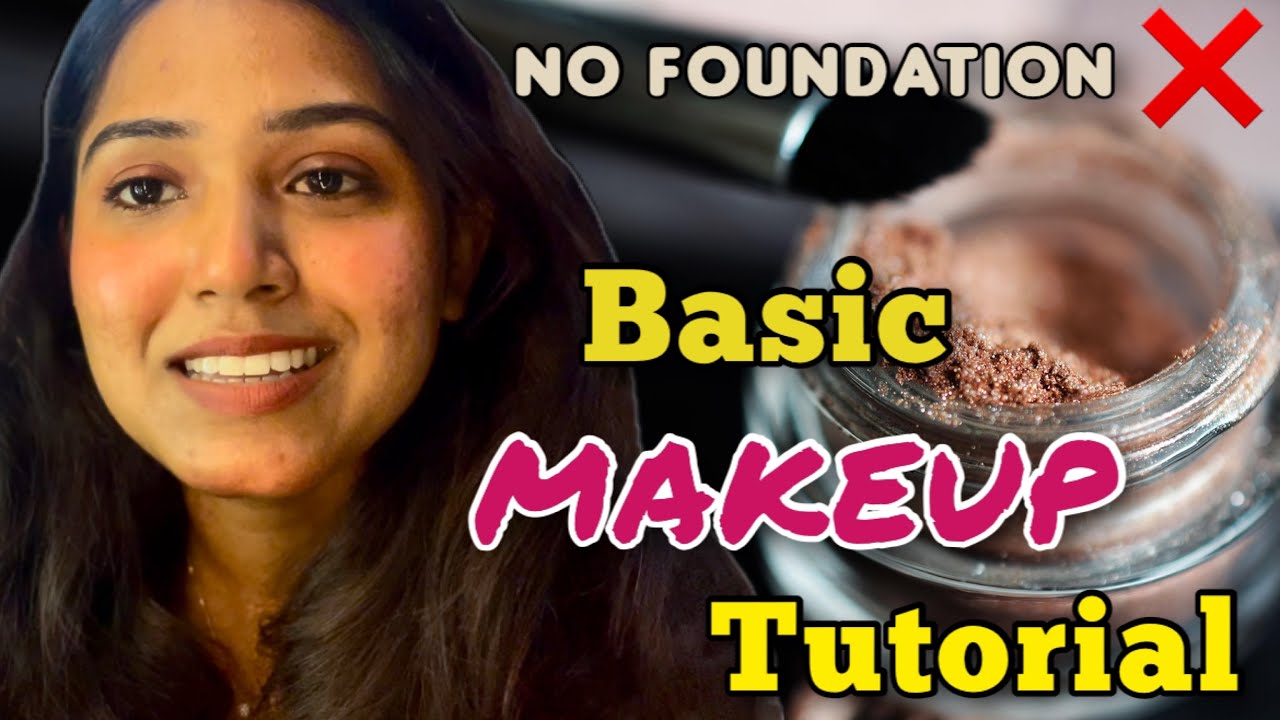 No Foundation ❌ Basic Make Up Tutorial 😍 #youtube #kannada #makeup 
