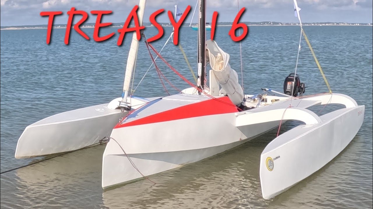 Petit Trimaran TREASY 16 FAURSAIL premiers tests 🍾