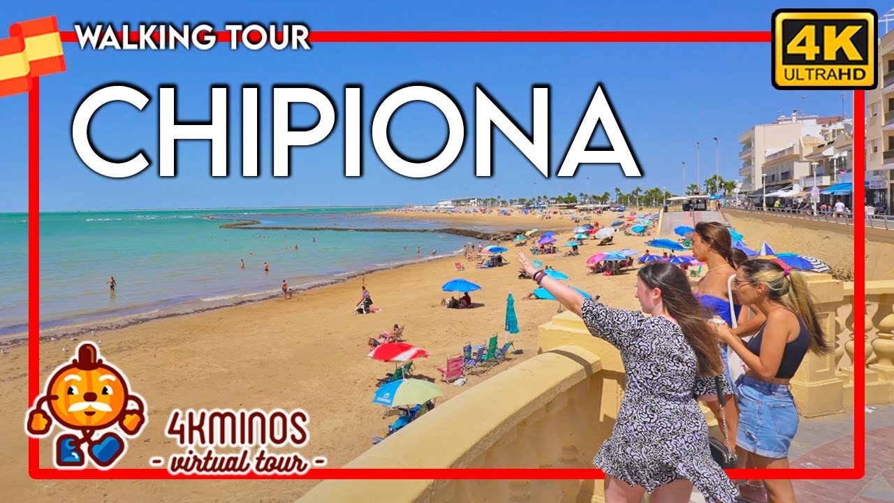 CHIPIONA | 4K UHD Walking Virtual Tour Spain 2023
