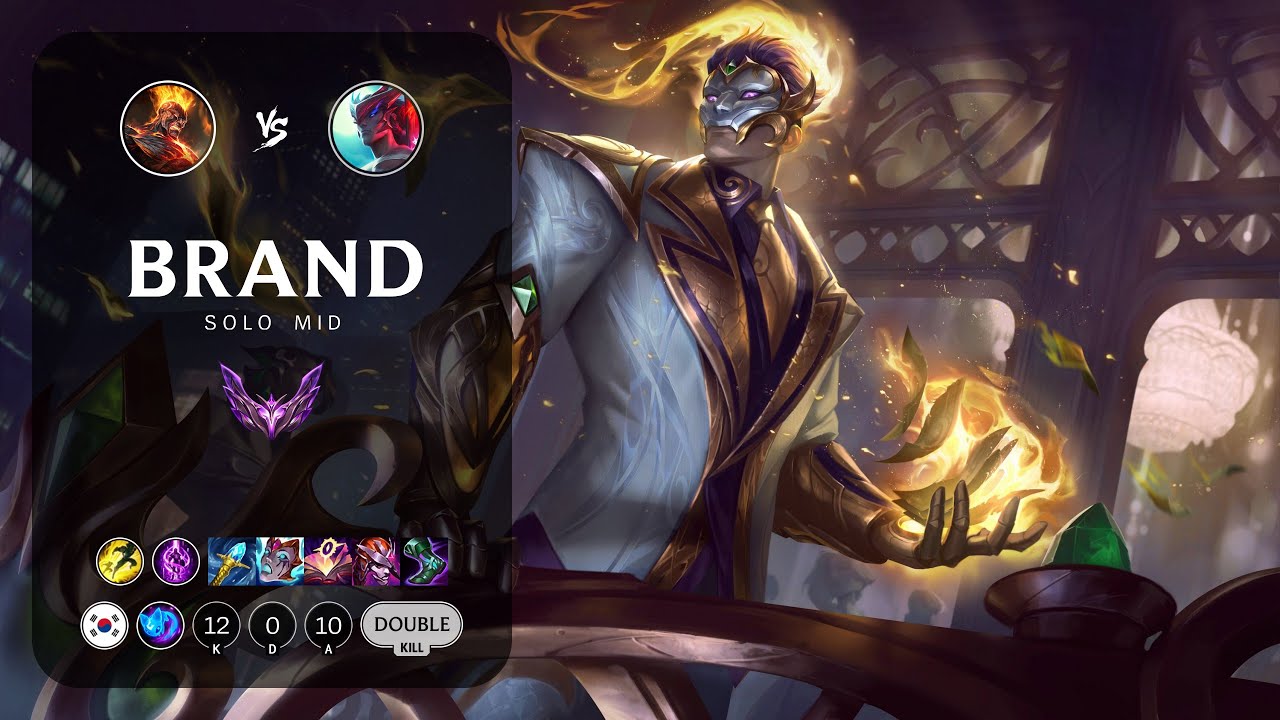 Brand Mid vs Yone - KR Master Patch 13.24