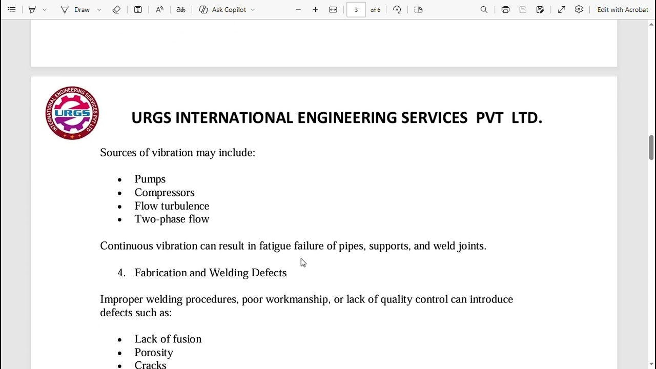 Piping Failure Case Studies Trainings Overview
