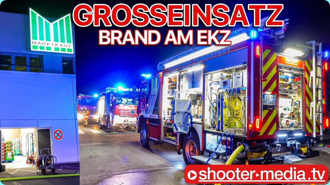 🔥 FEUER am WARENEINGANG 🔥 | 🚒 Großeinsatz beim EKZ 🚒 | 3 Ladengeschäfte betroffen