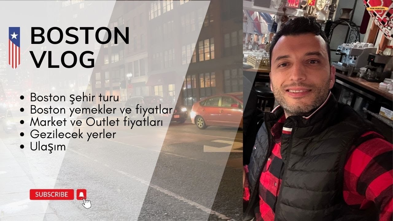 BOSTON VLOG Gezilecek Yerler, Yemekleri, Market fiyatları, Outlet...