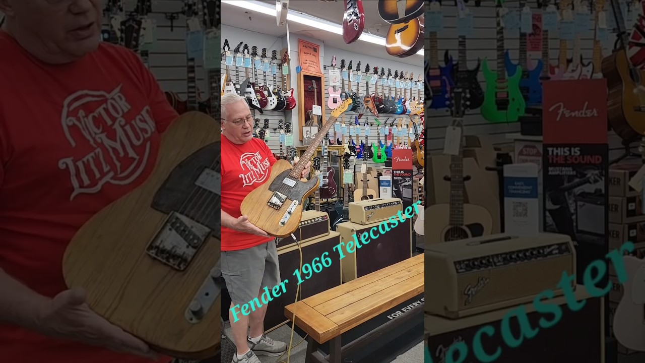 Fender 1966 Telecaster with and old Gibson patent number pickup