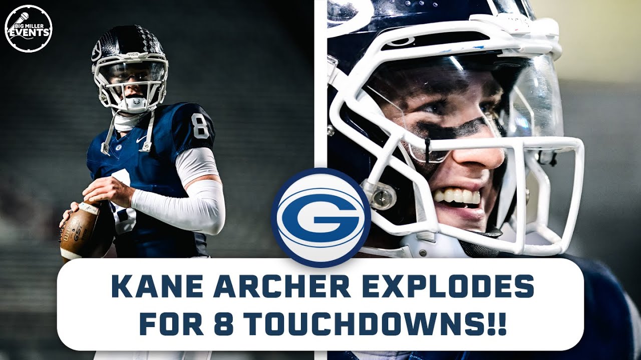 Utah Commit, Kane Archer EXPLODES for 8 TD’s, 275 yards passing and 75 yards rushing.