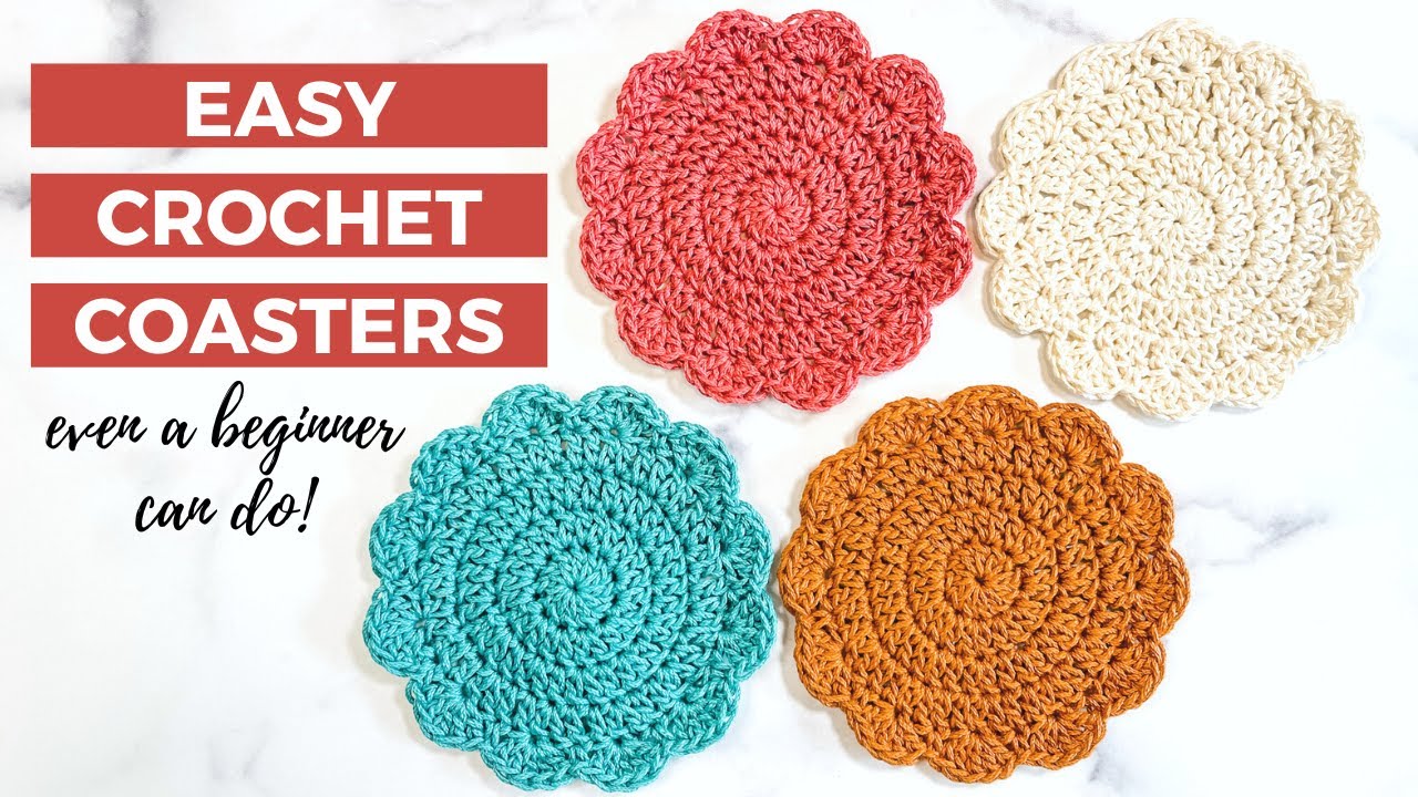 CROCHET 101: How to Crochet the Sunrise Coaster [Stitch-By-Stitch Tutorial for Beginners!]