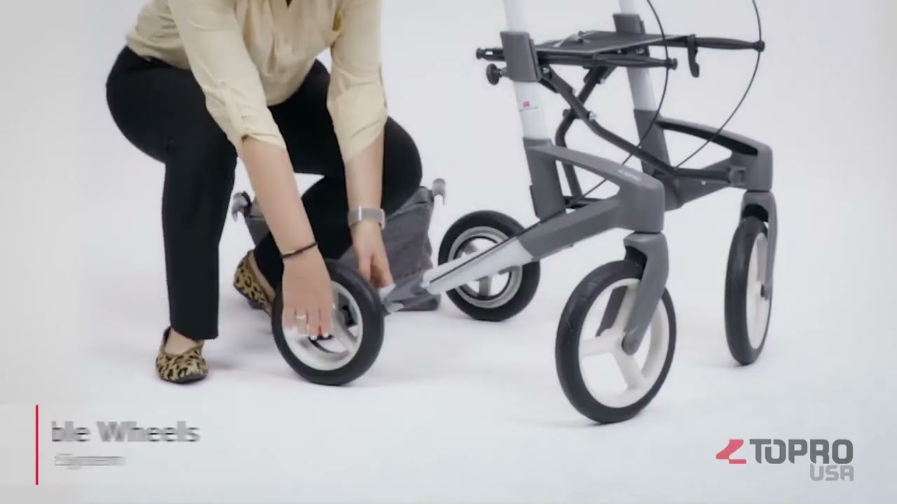 TOPRO  Olympos ATR - Outdoor, All terrain Rollator - Outdoor walkers for seniors - Morton & Perry
