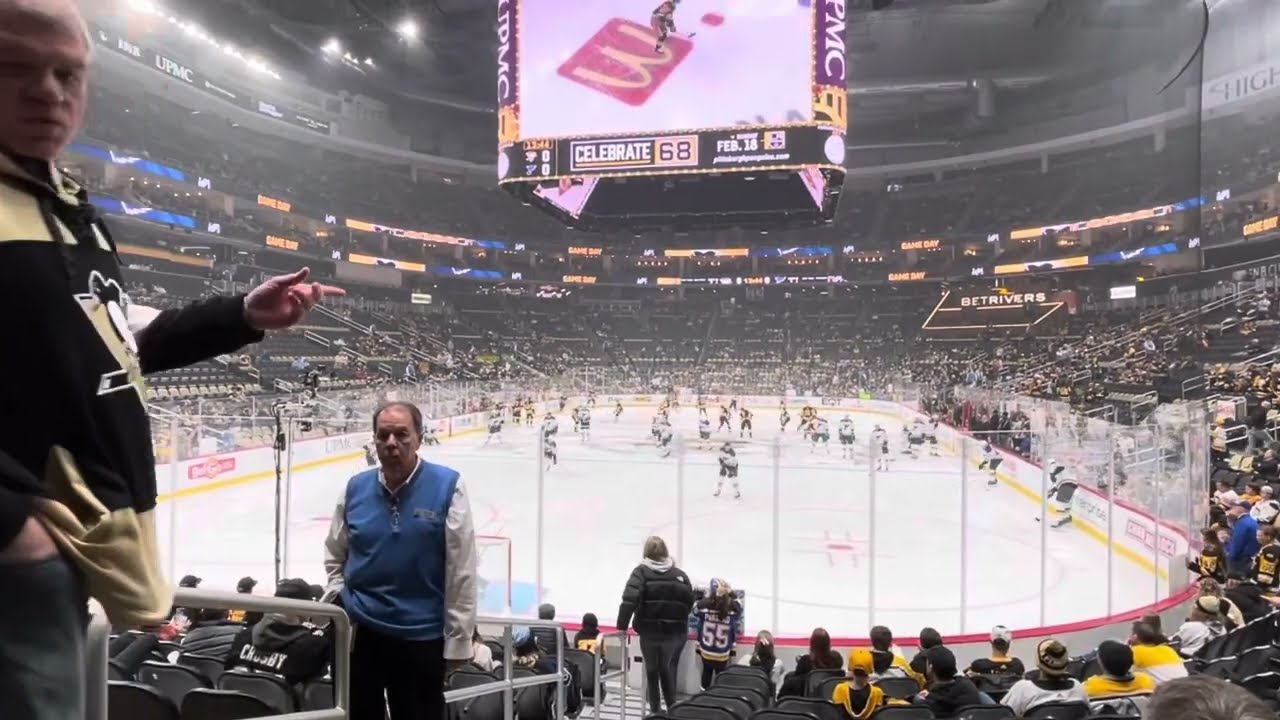 Pittsburgh Penguins vs St. Louis Blues warmup 12/30 in PPG Paints Arena