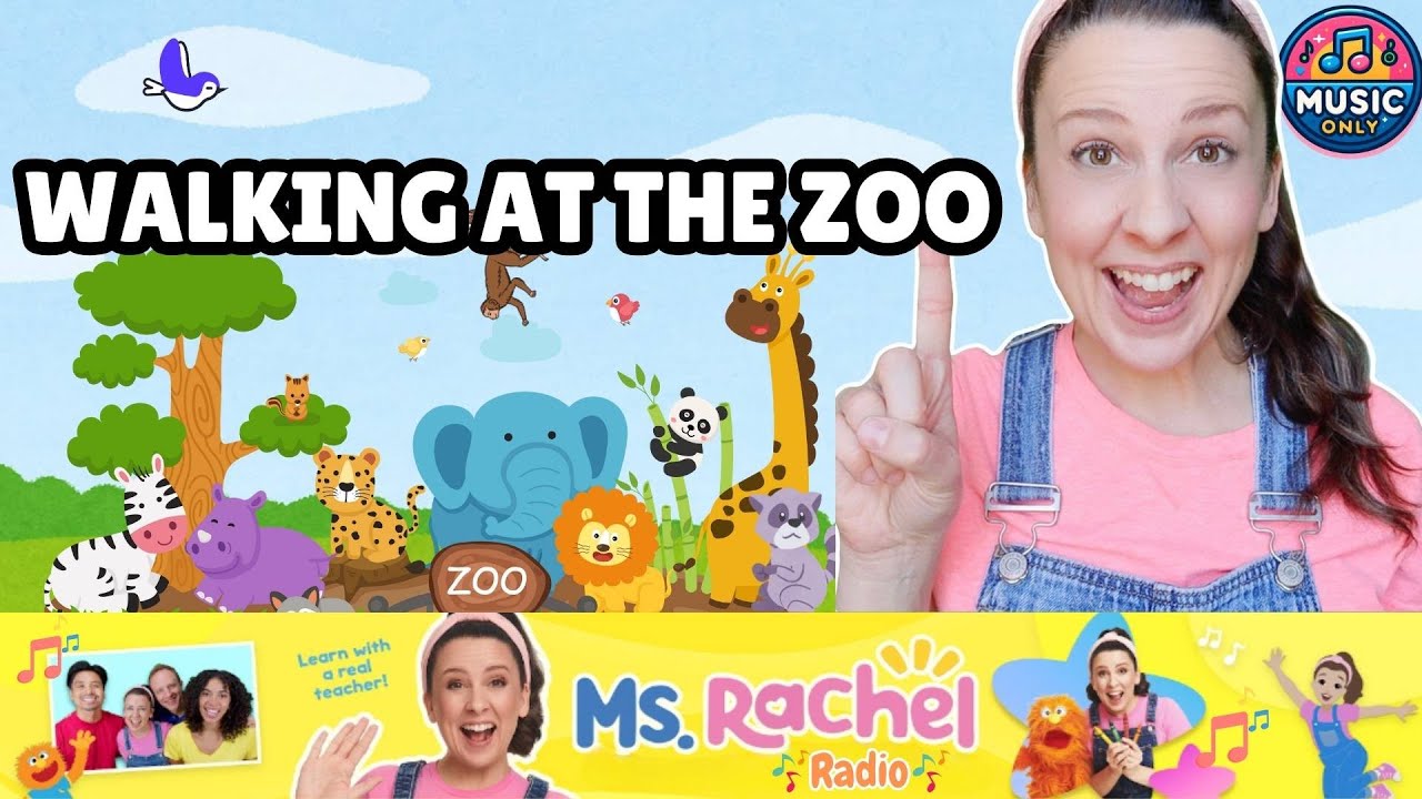 Walking at the Zoo | Ms Rachel Radio | Songs For Littles | Toddler Learning