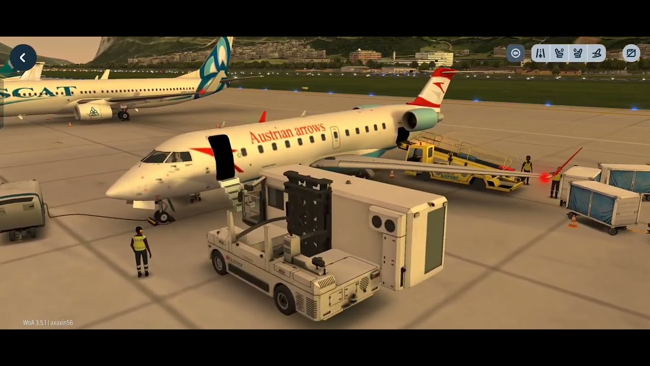 CRJ2 Austrian Arrow Unique Arrival | Innsbruck Airport | World of Airport