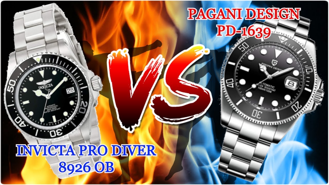 ⌚ Confronto INVICTA PRO DIVER 8926OB VS PAGANI DESIGN PD-1639⌚