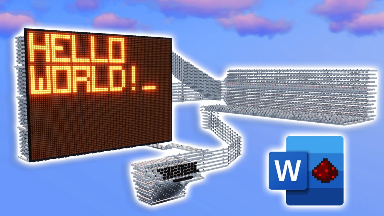 I Made Microsoft Word with Minecraft Redstone!