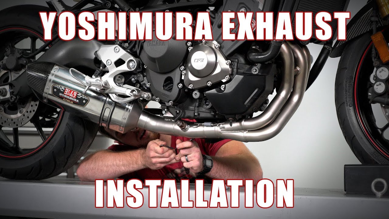 How to install Yoshimura R-77 Full Exhaust System on a 2014+ Yamaha FZ-09 by TST Industries