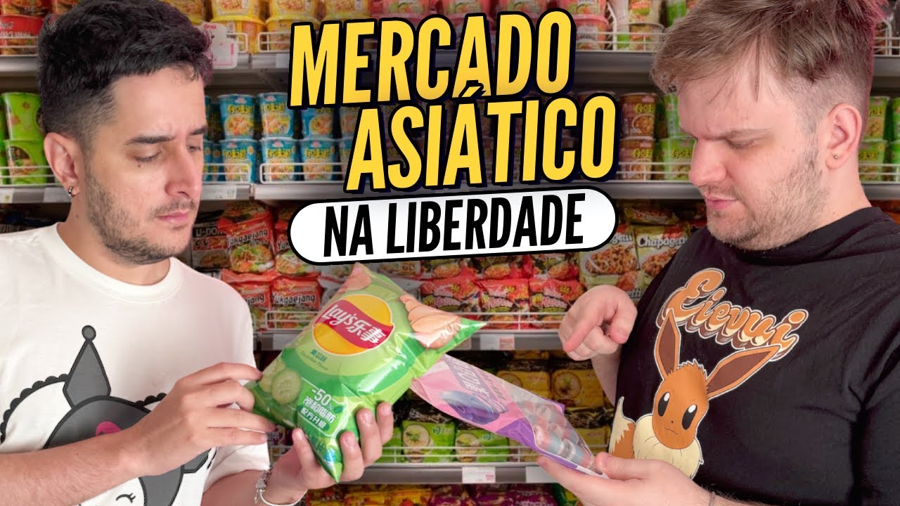 Tour pelo SUPERMERCADO ASIÁTICO na LIBERDADE em SP